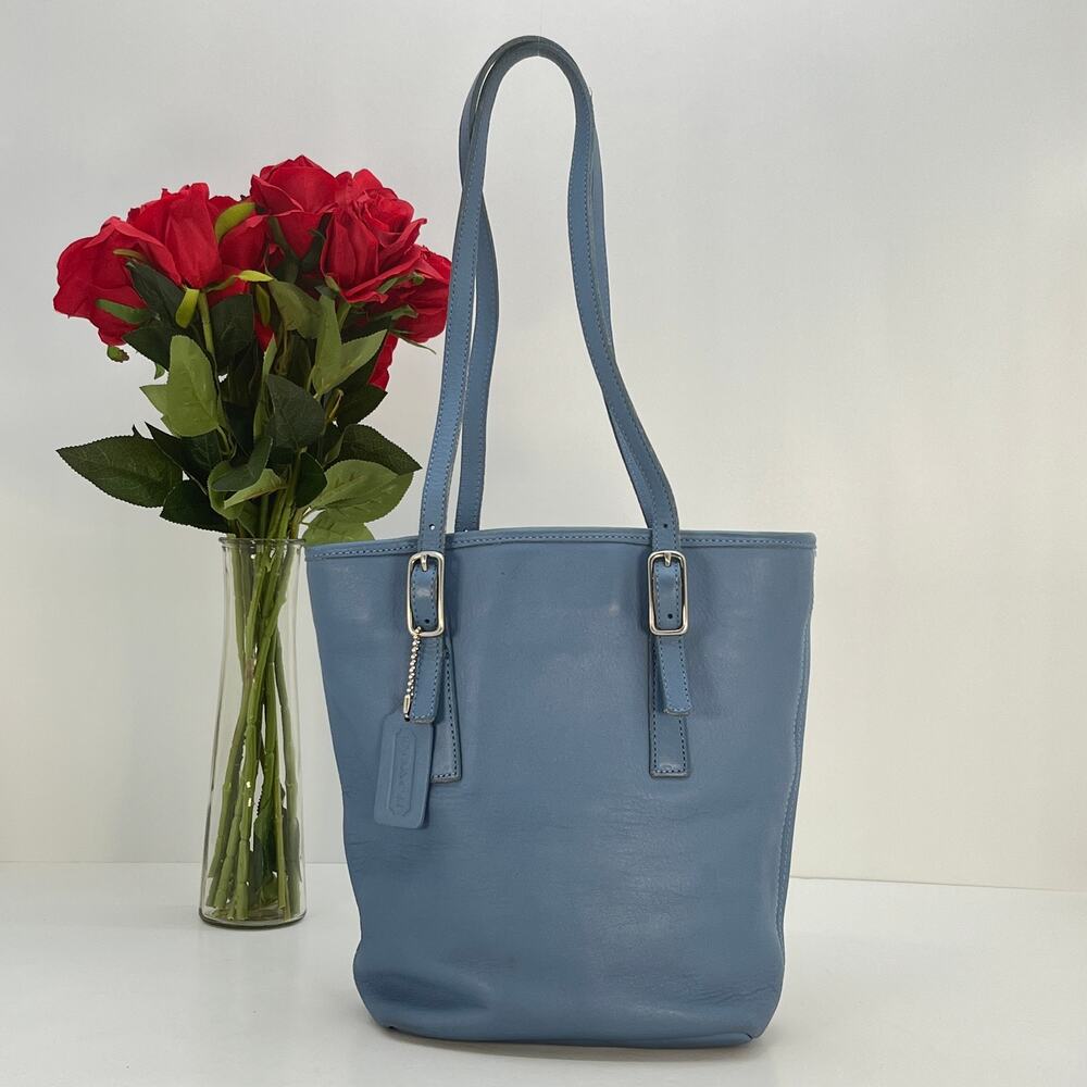 Vintage Coach Day Tote Bag 9803 Blue USA 2002